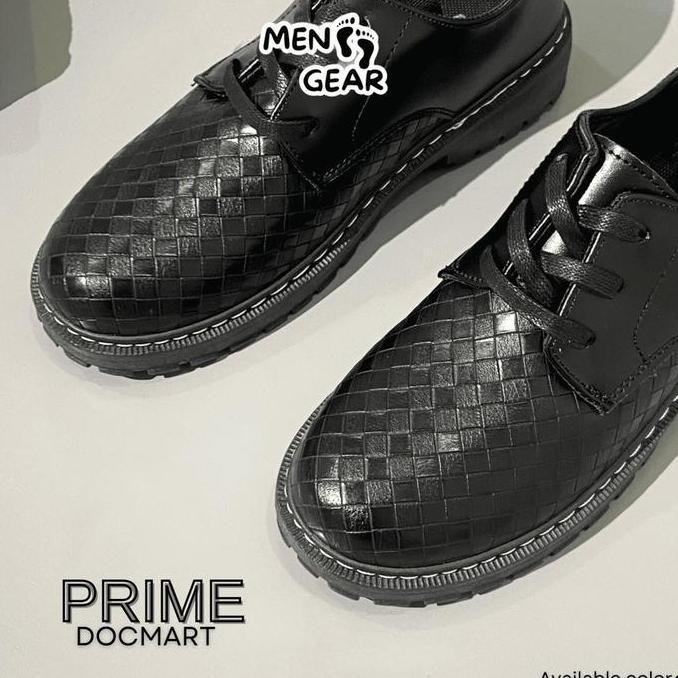 MENFOOTGEAR Prime Sepatu Pantofel Pria Original Sepatu Kerja Formal Cowok Docmart Hitam