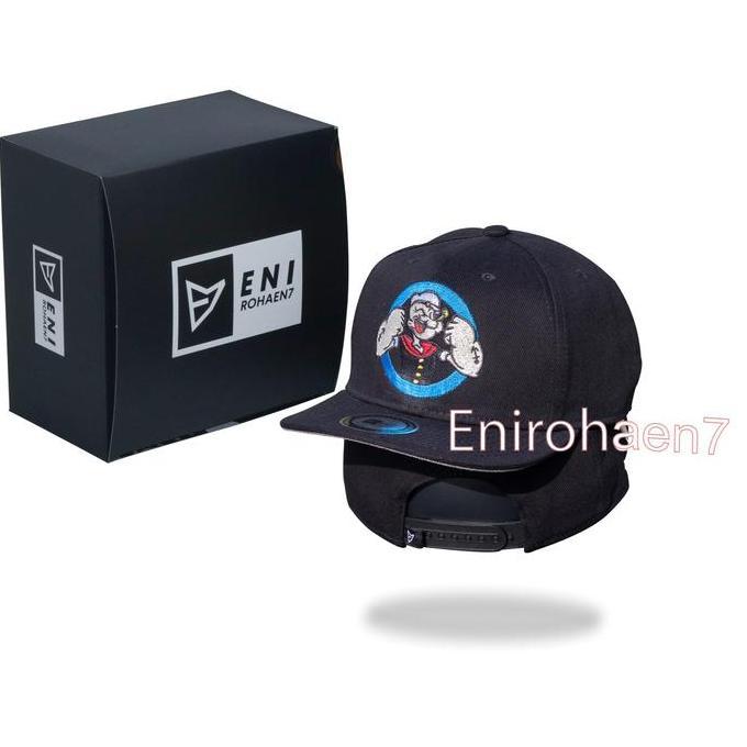 E7 Topi Kalakter POPEYE Topi snapback Topi Uni popeye hitam std