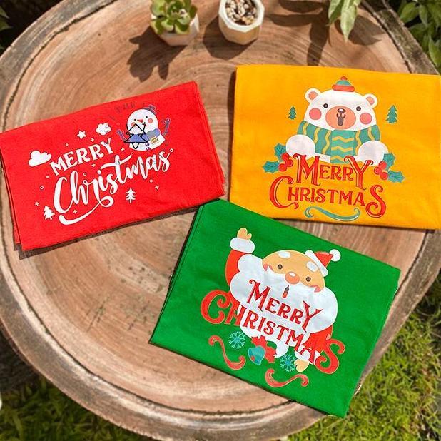 KAOS KELUARGA TSHIRT NATAL I Atasan Couple Natal Christmas untuk Keluarga dan Anak Baju Dewasa Wanit