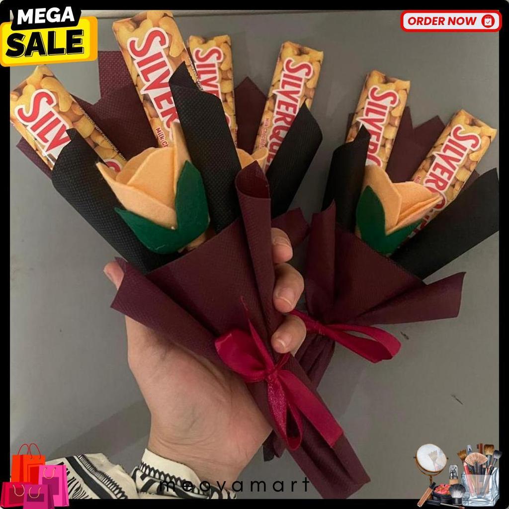Buket Coklat Silverqueen / Buket Wisuda Murah / Buket Kado Ulang Tahun / Buket Perpisahaan / Buket C