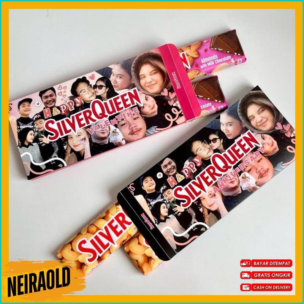 Silverqueen Custom Foto Dan Ucapan | Silverqueen Beruang | Silverqueen Valentine | Box Custom