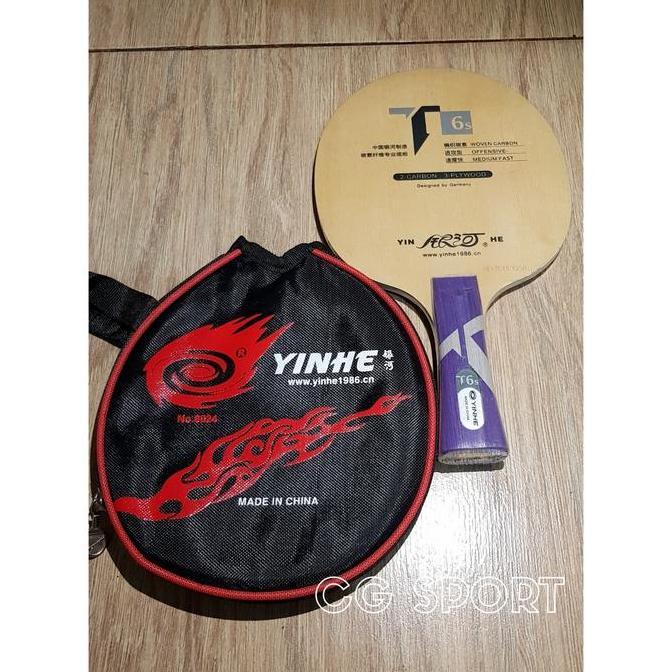 Kayu Pingpong Yinhe T6s Carbon Blade Yinhe T-6s