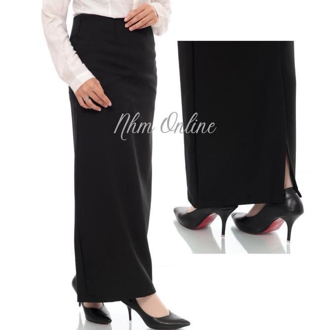 Rok Kerja Hitam,rok formal, rok Span Panjang