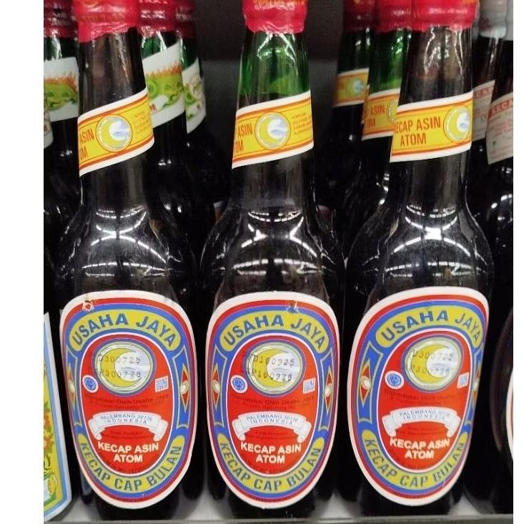Kecap Asin Atom Cap Bulan 620ml Usaha Jaya Soy Sauce khas palembang