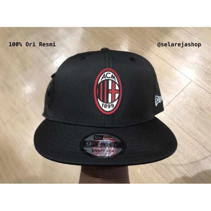 Topi New Era 9Fifty AC Milan Ripstop Black Snapback Cap