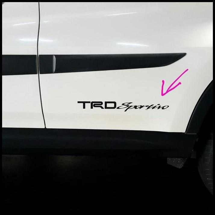 GRATIS ONGKIR STIKER BODY MOBIL AGYA TRD SPORTIVO HITAM DAN PUTIH