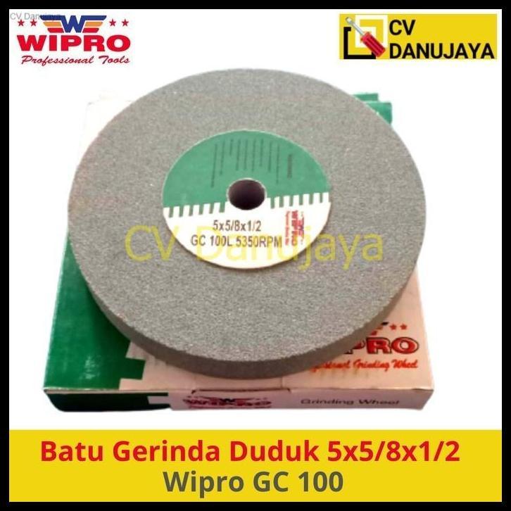 TERLARIS BATU GERINDA GRINDER MATA DUDUK 5INCH 5" GRIT 100 WIPRO GC 100 