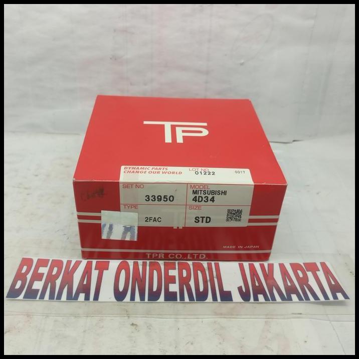 TERBARU RING PISTON MITSUBISHI CANTER 33950 (STD) "TP" JAPAN 