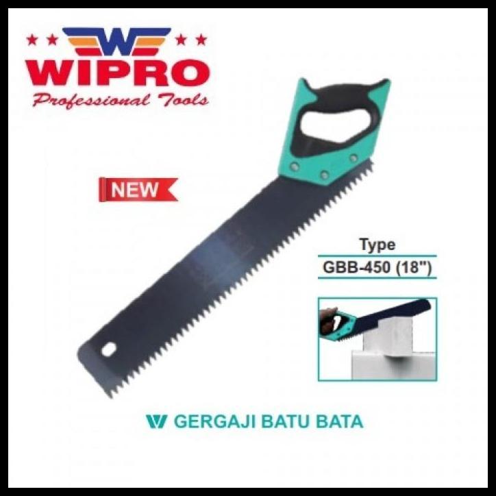 DISKON GERGAJI POTONG BATU BATA RINGAN / HEBEL SIZE 18 INCH WIPRO GBB450 