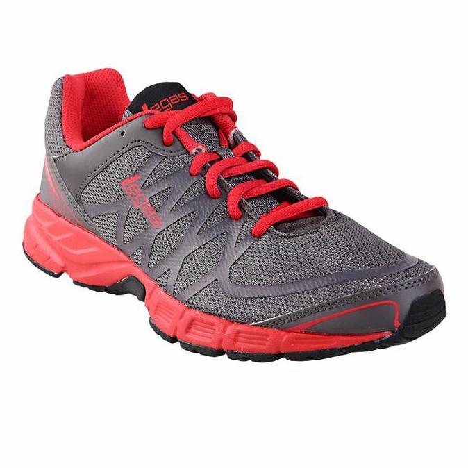 sepatu league legas pria evo running shoes abu merah orinal promo