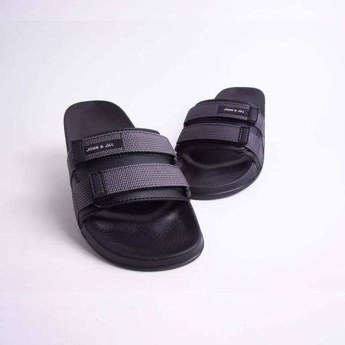 JOHN JILL Velcro Sandal Grey Sendal