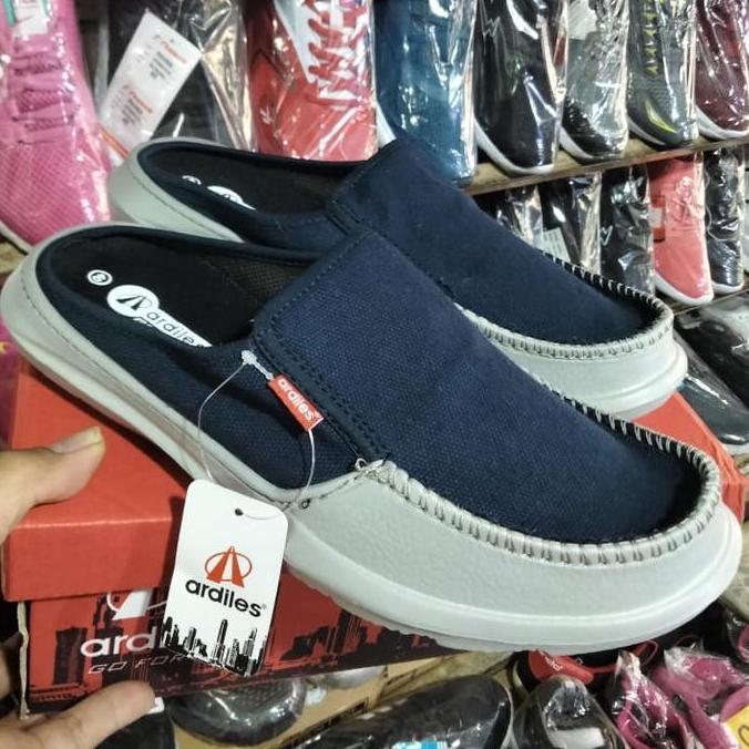 sepatu sandal slop karet pria Ardiles orinal manco navy