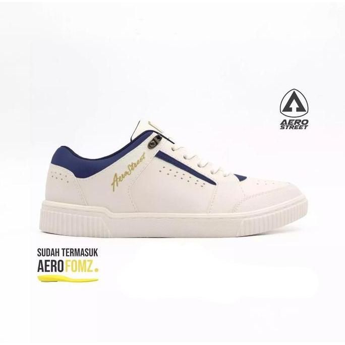 Aerostreet Classic Putih Hijau Tua Hitam Navy - Sepatu Sneakers Casual