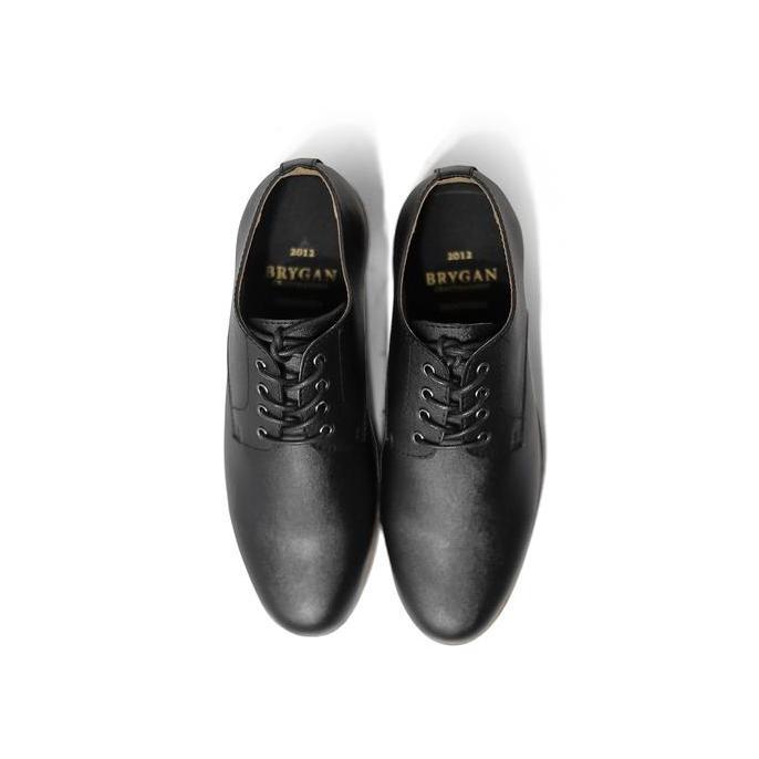 Sanada Derby Black dan Dark Brown - Brygan Craftmanship Sepatu Kerja Pantofel Pria Shoes Hitam
