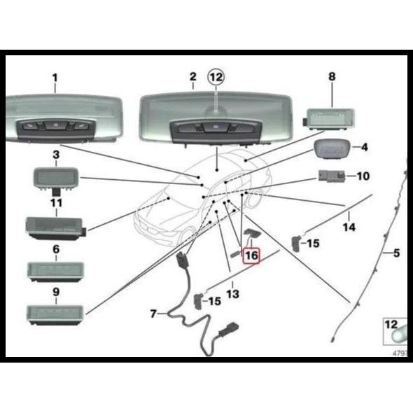BEST DEAL ORIGINAL BMW F30 F32 F34 F36 BOHLAM LED LAMPU HANDLE PINTU KIRI 