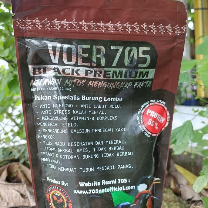 Tqs Voer705 Black Premium 110Gram Voer 705 Makanan Burung Murai Kacer Cendet Kualitas Terbaik Untuk 