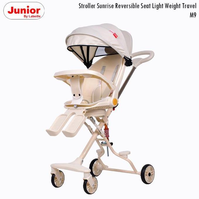 TERBARU Junior Labeille M9 Baby Stroller Sunrise Reversible Seat Light Weight Travelling Kereta Doro