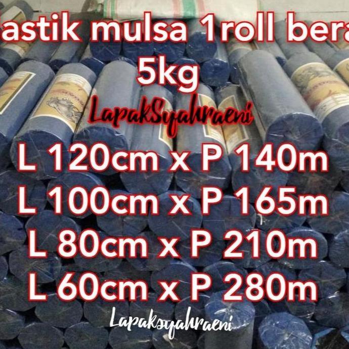 Plastik mulsa 5kg hitam perak 120cm 100cm 80cm plastik cabe plastik pagar sawah plastik perkebunan p