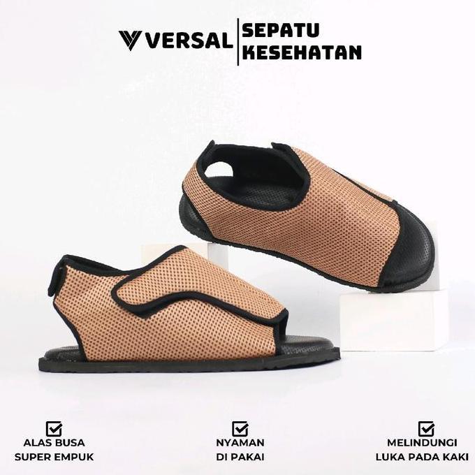 VERSAL - SEPATU SANDAL KESEHATAN DIABETES SUPER EMPUK