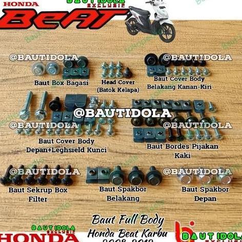Baut Full Body Honda Beat Karbu 2008-2012 Original Baut Forsale