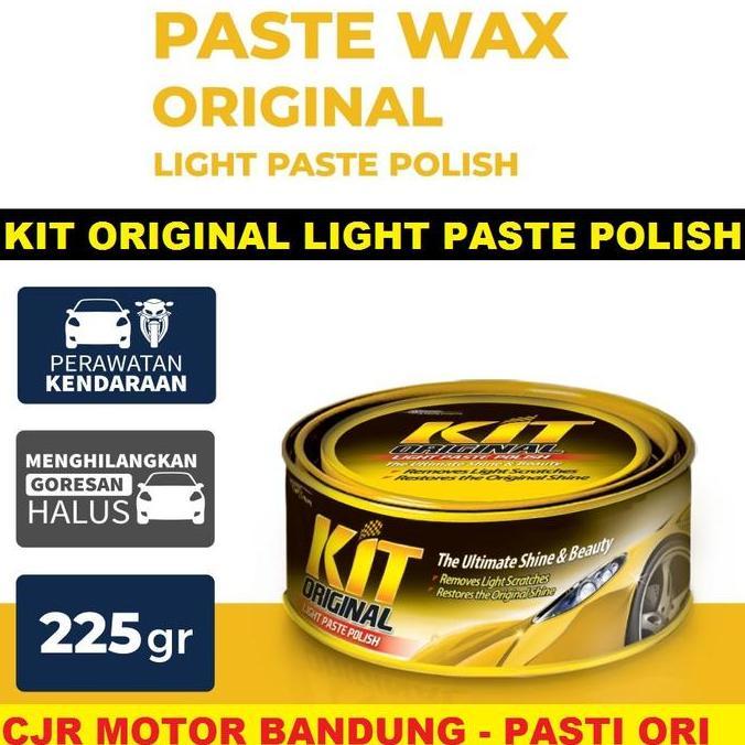 ferdyshops - kit wax original polish 225 gr kit wax cat body mobil anti kusam hapus baret wax kaleng