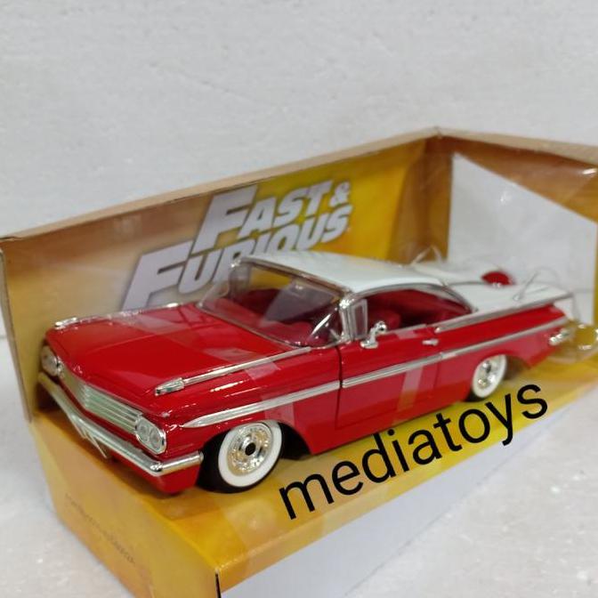 diecast 1:24 jada fast furious chevy impala 1959