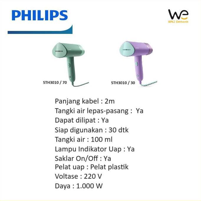 Philips Handheld Steamer STH3010/70 - Setrika Uap Portable - setrika travel - setrika philips