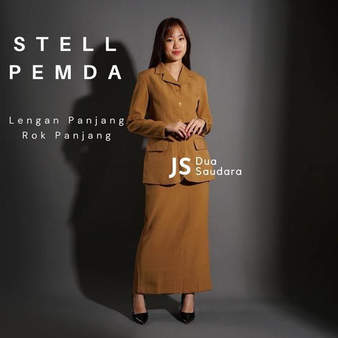 PEMDA / KHAKI WANITA / SERAGAM PEMDA / BAJU DINAS / SERAGAM DINAS ROK Panjang