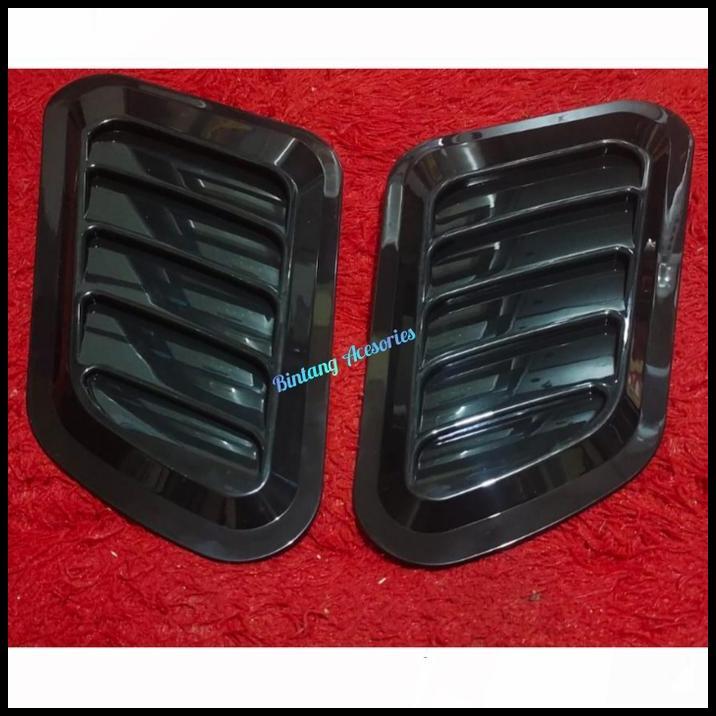 TERMURAH AIR SCOOP VARIASI KAP MESIN MOBIL ALL NEW TRITON 2016 HITAM GLOSY 