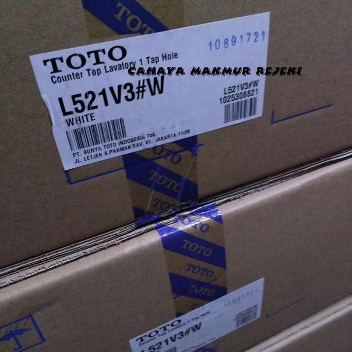 Ready Wastafel Toto L 521 V3 / L521V3 (Body Only) Model Tanam