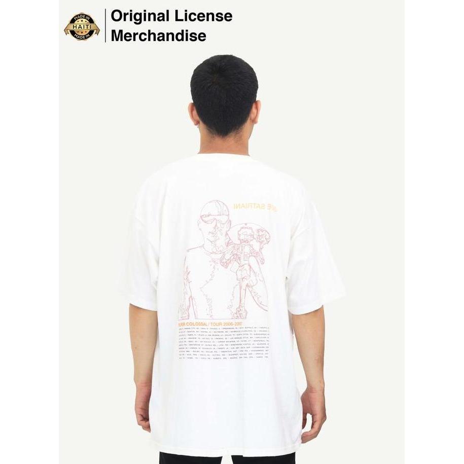 Kaos Baju Tshirt Pria Rock Musik JOE SATRIANI Ori Super Colossal Tour