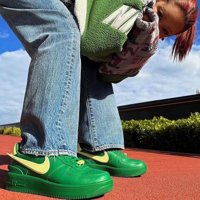 Sepatu Sneakers Orinal Nike Air Force 1 Ambush Pine Green BNIB