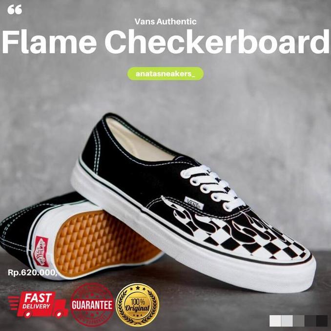 Vans Authentic Flame Checkerboard