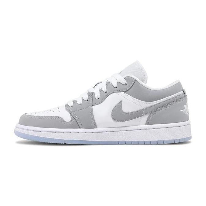 Sepatu Nike Air Jordan 1 Low - White Wolf Grey
