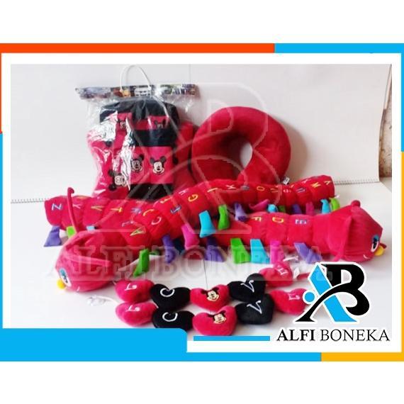 Bantal Mobil Set - Bantal mobil set karakter - Paket Bantal Mobil Set Lengkap - bantal mobil set Pre