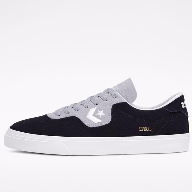 CONVERSE LOUIE LOPEZ PRO OX CANVAS BLACK WOLF GREY WHITE