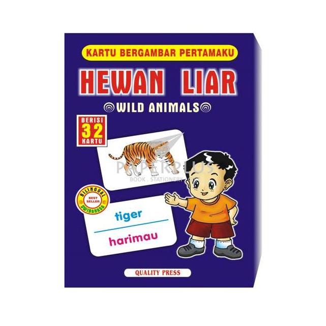 Kartu Bergambar Pertamaku Hewan Liar