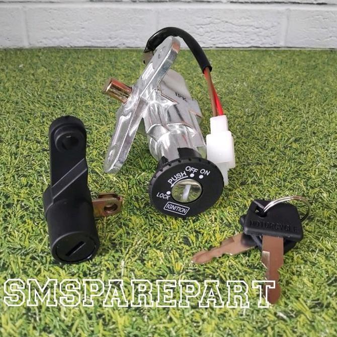 DISKON KUNCI KONTAK ASSY +SADEK JOK SATU SET YAMAHA MIO LAMA SMILE SPORTY GARNIS ACCESSORIES AKSESOR