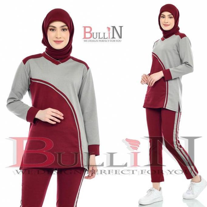BULLIN Setelan senam tunik malika Jumbo / set zumba cewek | Bullin