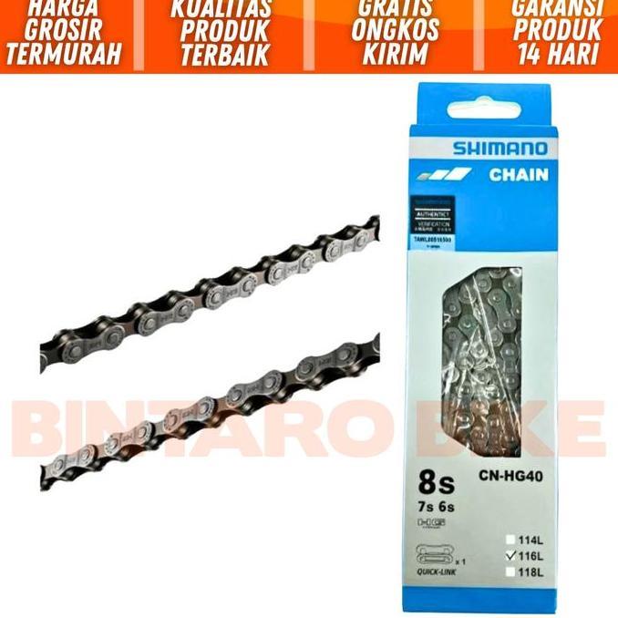Rantai Sepeda CN-HG40 6 7 8 Speed Chain Rantai Sepeda Lipat Gunung MTB Roadbike DLL