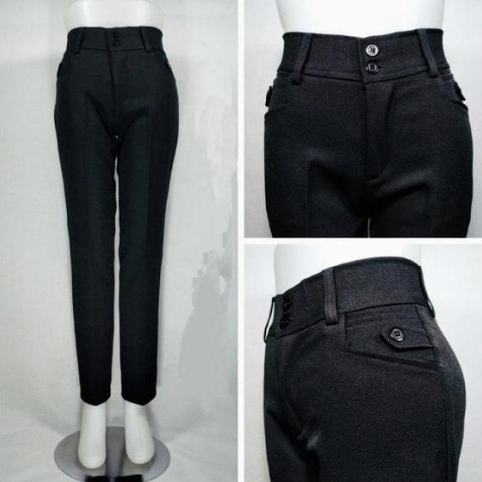 Promo Celana Kantor Wanita Bahan Kain Katun,Semi Woll.Jumbo Celana Wanita Celana Formal Wanita Celan