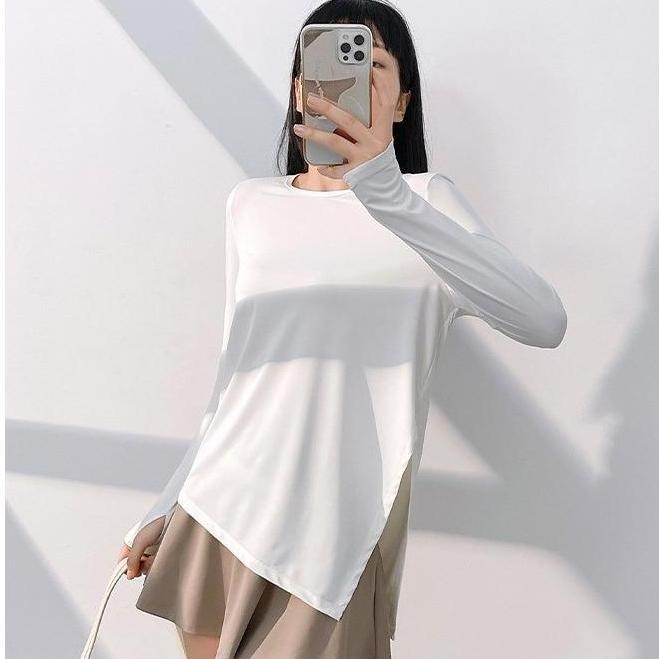 SPORT.STUDIO Atasan Baju Olahraga Wanita Yoga Wear Lengan Panjang Baju Jogging Kaos Sport 1186