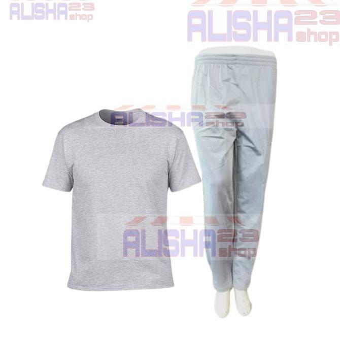 Gratong Setelan Kaos Training Olahraga/Set Olahraga Lengan Pendek Pria Wanita