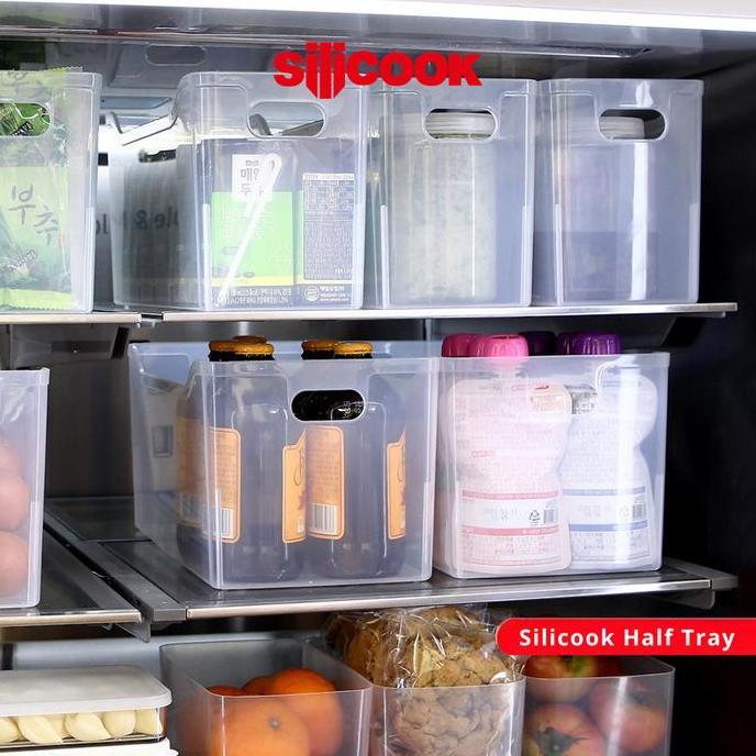 Silicook Food Container Half Tray - Food Container Organizer keranjang kotak serbaguna bisa susun tu
