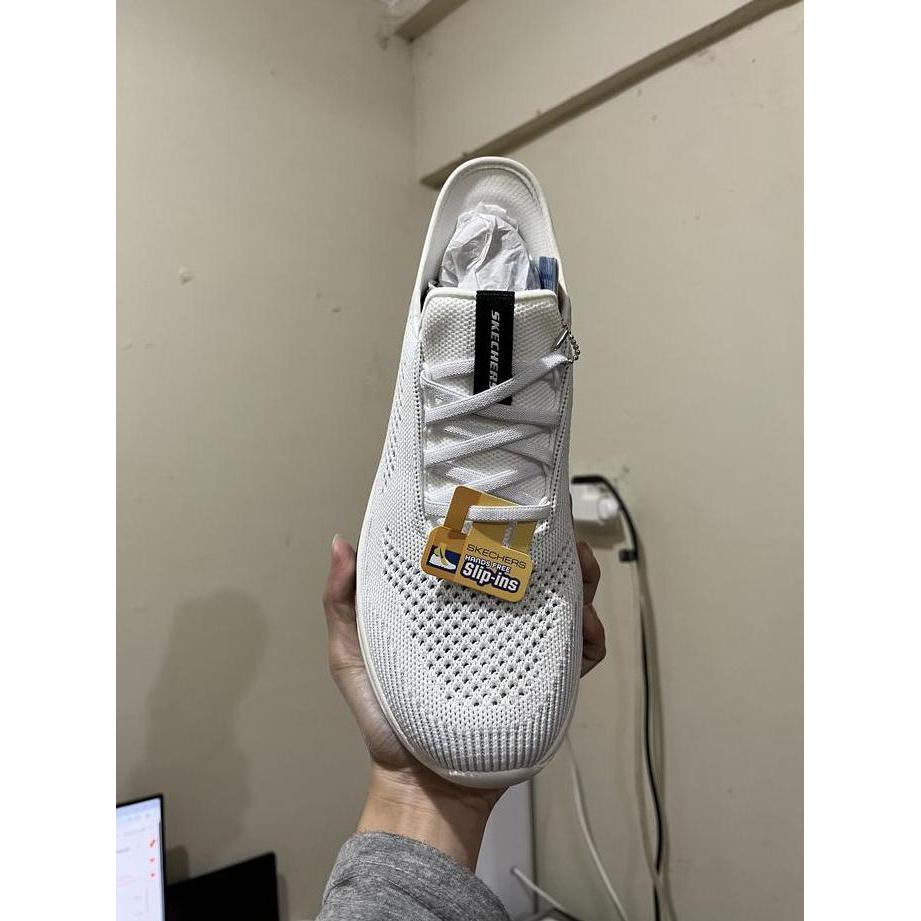 Sepatu Pria Skechers Slipins Slade Quinto White 210810WHT