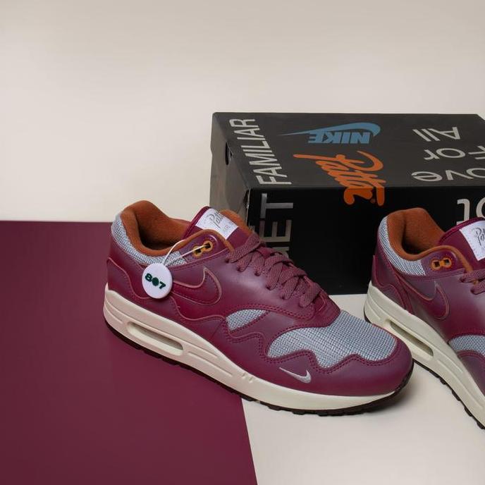 Air Max 1 Patta Waves Rush Maroon