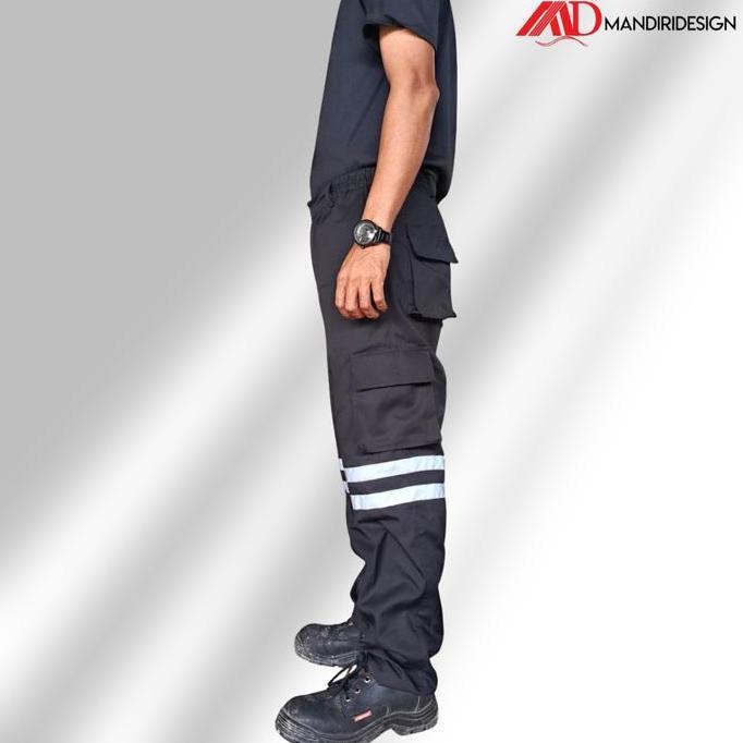 Celana Kerja Safety Panjang Pria Wanita Weaack Seragam Kerja Proyek Celana Kerja Pria Weaack Bahan D