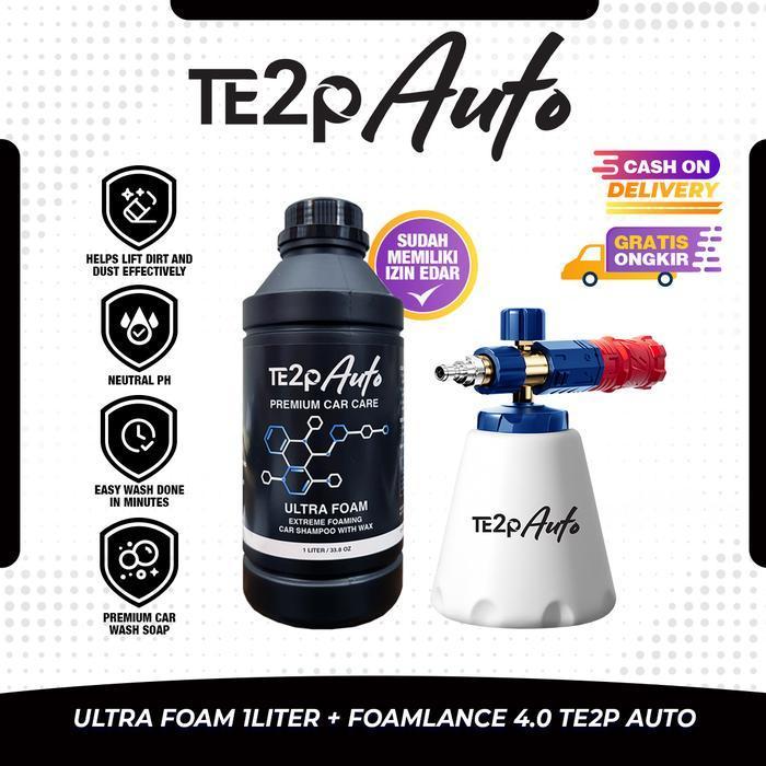 Te2p Auto Paket Bundling Foam Lance Kodenki 2.0 Te2p Auto 3.0 4.0 Shampoo & Wax Cuci Mobil Motor Ken