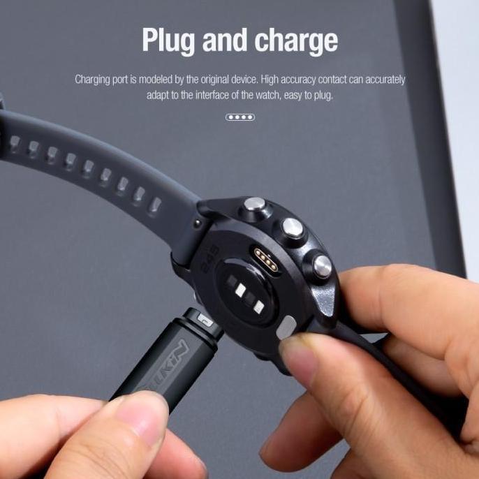 Wrble- Garmin Kabel Charger Type C Untuk Watch Series Approach/Fenix/Vivoactive 3 4 5 7 935 945 745 