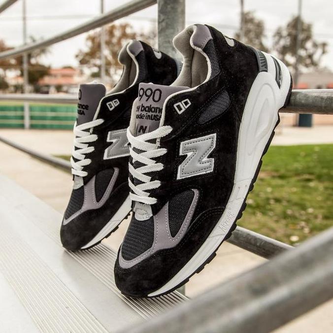 Orinal New Balance 990v2 "Black White" Made in Usa 990BK2